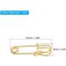 MECCANIXITY 1.06 Inch Large Gold Metal Safety Pins for Sewing and Crafts - 20Pcs - Buy Online on GoSupps.com