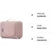 BAGSMART Travel Toiletry Organizer with Hanging Hook - Water-resistant Cosmetic Makeup Bag for Shampoo & Toiletries in Pink - Buy Online on GoSupps.com