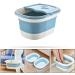 Heallily Portable Foot Soak Washbasin - Foldable Foot Massage Basin in Sky Blue for Relaxation & Comfort - Buy Online on GoSupps.com