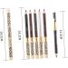  LALAFINA LALAFINA 6 pieces of pen shape for coffee light beauty double sided fine makeup long waterproof pattern on proof pencil eyebrow smooth - Buy Online on GoSupps.com
