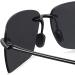 JULI Tr90 Rimless Sports Sunglasses for Men Women | Polarized for Running Fishing Golf Surf Driving | C5-Black - Buy Online on GoSupps.com