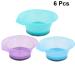 Lurrose 6-Piece Hair Color Mixing Bowl Set | Professional Plastic Hair Dye Bowls for Salon & Hairdressers - Random Colors - Buy Online on GoSupps.com