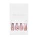 Sethexy Long Sparkle Ballerina False Nails | Nude Pink Bling Crystal Coffin | 24 St Acrylic Art Nail Tips for Women & Girls - Buy Online on GoSupps.com