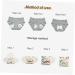 Healvian 5Pcs Washable Napkins - Reusable Menstrual & Incontinence Pads with Bamboo Charcoal - Nursing Maternity Pads - Buy Online on GoSupps.com