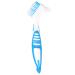 Healifty Denture Cleaning Brush Double Sided Denture Cleaner Brush Cleaning Toothbrush for Dentures False Teeth