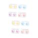 Gatuida pack with 8 pieces of contact lens container Nursing set for contact lenses eyelash containers for cosmetic lens contact lens solution in travel size Seachable storage box PP