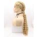 Women's Pastel Blonde Cosplay Wedding Wig - 26 Long Double Braided Hair with Baby Hair - Ideal for Holidays & Special Occasions - Buy Online on GoSupps.com