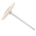 Nail Drill Bit Brush Manicure Tool Nail Drill Accessory Practical for Home Use and Nail Salon(T type white)