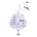 Lifevv 2 Pack 2000ml Urinary Drainage Bag with Anti-Reflux Chamber Needless Sampling Joint 48" Tube Drainage Double-Hook T-Tap Outlet Valve