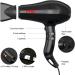 Professional Negative Ionic Hair Dryer 1875W - Quiet Powerful AC Motor Blow Dryer with Concentrator & Cool Shut Button for Smooth Frizz-Free Hair | International Shipping Available - Buy Online on GoSupps.com
