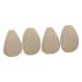 SHERCHPRY 4 Pairs Non Slip Shoe Stickers Heel Insoles Shoe Cushion for Heels Anti-Noise Shoes Stickers Heel Protectors Non-Slip Shoes Stickers Protective Film Resin Gel Patch As Shownx2pcs 12.5x7.2cmx2pcs