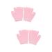FOMIYES 2 Pairs Gel Moisturizing Gloves Thermal Gloves Men Moisturizing Repair Gloves Mens Glives Overnight Gloves Skin Care Gel Gloves Cotton Protection Hand Gloves Women's Knitting Pink