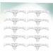 FOMIYES 10pcs Set Eyebrow Measure Ruler Sticker Makeup Ruler Guide Eyebrow Stencil Template Disposable - Buy Online on GoSupps.com