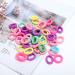 Breezo 100 pieces Hair tie Mini mix colors girl hair tie women girls for hair hairstyles hair jewelry rubber band hair rubber bands with 2cm diameter