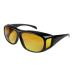Contrast glasses Night Vision also for glasses wearers (night driving glasses) Jaune Claire