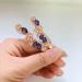 8-Piece Colorful Rhinestone Hair Pins Set - Blue & Purple Decorative Bobby Pins for Women and Girls - Buy Online on GoSupps.com