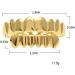 MOYIC Top Bottom False Teeth Halloween Mouth Grills Punk Copper Plated Gold Tooth Performance Party Ornament Supplies for Festival Silver - Buy Online on GoSupps.com
