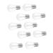 Cabilock 10 pi ces Lot de Tubes Tubes Vides pour Brillant L vres Forme Ampoule Plastique Transparent Rechargeables pour DIY Maquillage Portable et R utilisable pour L vres Gloss
