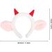 Beavorty Sheep Headband with Sheep Horns And Ears Cute Lamb Hair Hoop Cosplay Hairband Animal Sheep Halloween Party Costume Accessories Red - Buy Online on GoSupps.com