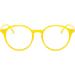 Lzpcarra Children's Stylish Unisex Glasses - Square Clear Non-Prescription Eyewear | Lightweight Yellow Design for Kids - Buy Online on GoSupps.com