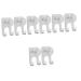 Cabilock 8 pcs No hook razor holder for the bathroom razor hook for razor storage bath towel razor rack razor bathrobe man electrical aluminum alloy