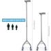 Quad Cane with Small Base Adjustable Walking Cane with 4 Pronged Base for Right Or Left Handed Men Or Women Silver Star of Light - Buy Online on GoSupps.com