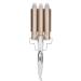 ANKROYU Three Barrel Curling Iron Portable Crimpers Professional Hair Curling Wand Salon Hairstyling Waver Hair Crimper Adjustable Quickly Curling Wand for Travel Party(US)