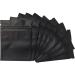 100 Pack Smell Proof Bags - 3 x 4 Inch Resealable Mylar Bags Foil Pouch Bag Flat Bag Matte Black 3x4 Inches Black