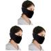 HomsfoU 2-in-1 Dustproof Winter Ski Masks - Cold Protection Face Masks for Men & Women (3 Pcs Black) - Buy Online on GoSupps.com