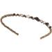 Women's Rhinestone Headband Alice Hair Band Black and Gold Thread Twined - Black - Buy Online on GoSupps.com