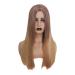 Wig Ladies Long Hair Brown Brown Brazilian Women Curly Party Straight Hair 50s 60s 70s 80s