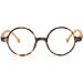 JOVAKIT Retro Round Blue Light Blocking Glasses - Vintage Style Non-Prescription Eyeglasses for Men & Women - A1 Brown Tortoise - 43mm - Buy Online on GoSupps.com