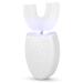 U -shaped electric sound toothbrush automatic cleaning toothbrush oral care tools (adults) - 4 corridors blue light sound cleaning (white)