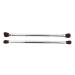 Double Ended Eyeshadow Brush Set - Silver Soft Fiber Hair Contour Tool for Makeup Artists & Women | International Shipping - Buy Online on GoSupps.com