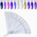 24 Pcs Transparent Nail Swatches Sticks - Nail Polish Display Board for Beginners and Professionals - Buy Online on GoSupps.com