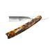 Dovo razor barbarossa - carbon steel razor - 5/8 inch - Spanish head - spines - whole hollow cut - Dovo solingen barber knife