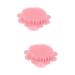 Healeved 2 Pcs Silicone Shampoo Brush Pink Tools Silicone Scalp Scrubber Scalp Shampoo Brush Massage Shampoo Brush Infant Bath Brush Silicone Shower Brush Baby Hair Washing Tool Body Baby 10x10x5cmx2pcs Pinkx2pcs