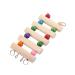 Parrot Ladder wooden ladder with colorful pearl steps climbing bridge bird cage play toys for conure parure sittich coatittish cockatise Lovebirds 5 steps S toy