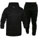 Shop Hanxiulin Men's Jogging Suit - Fashionable Fitness Clothing Set | XXL Black Sports Jacket & Pants - Buy Online on GoSupps.com