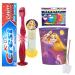 Disney Tangled Princess Rapunzel 4pcs Bright Smile Care Bundle! Light Up Toothbrush  Toothpaste  Brushing Timer & Mouthwash Rise Cup! Plus Bonus Flossers and Tooth Saver Necklace!