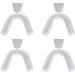 Ezranova 4 Pieces Teeth Whitening Mouth Trays Moldable Moldable Teeth Shelf Thermoplastic Tooth Protection Dental Care Set for Tooth Whitening Tooth Protection