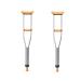LINYUES Crutches for Adults Underarm Handicapped Crutches/Canes for Disabled Persons with Free Retractable Aluminum Walkers Adjustable Range 90-150 Cm Great for Travel or Work Dubbel -2