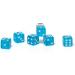 RERIVER Leatherette Dice Cup Set - Lake Blue Velvet Interior - 6 Matching Translucent Dot Dice - for Liars Dice Farkle Yahtzee - Quiet Shaking - Board Games - 1 Pack Lake Blue - Buy Online on GoSupps.com