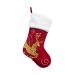 Belupai 17.3 inch embroidered velvet Christmas stocking red classic Christmas sweetness gift bag fireplace hinge with reindeer/snow pattern for (moose)