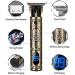 Puxssul Professional Cordless Hair Trimmer for Men - Close Cutting T-Blade Grooming Kit with LED Display and Zero Gap Beard Clipper, Bronze - Buy Online on GoSupps.com