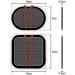 COOMATEC Electrodes Pad Set - 18 Gel Pads for Abs Belt, Body Adhesive, Updated Design - Buy Online on GoSupps.com