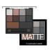 Eyeshadow Palette Full Matte Pallets 10 Eye Shadow Shades Smokey Makeup Set Intense Color Pressed Pigments With Dual-Ended Applicator Brush For Women Girls (Matte 02)