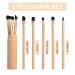 Menyiyds Professional Makeup Brush Set 5 Eyeliner & Eyeshadow Brushes Portable Cosmetic Tools for Eyebrows Lips & More (Champagne) - Buy Online on GoSupps.com