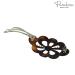 Parcelona French Wide Flower 4 Medium Tortoise Shell Celluloid Hair Barrette Clips - Buy Online on GoSupps.com