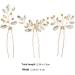 FRCOLOR 3 Pieces Bridal Wedding Hair Pins Jewellery Bridal Hair Pins Rhinestones Gold Leaf Crystal Pearl Hair Pins Vintage Wedding Hair Accessories for Women and Girls - Buy Online on GoSupps.com